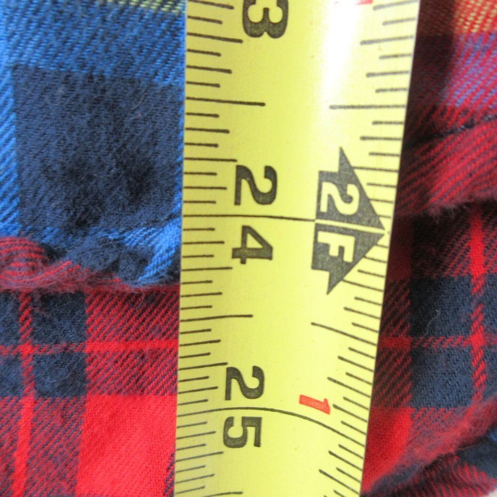 Abercrombie & Fitch Red Flannel Plaid Jacket Size M Buttoned Muscle Jacket - Picture 12 of 14